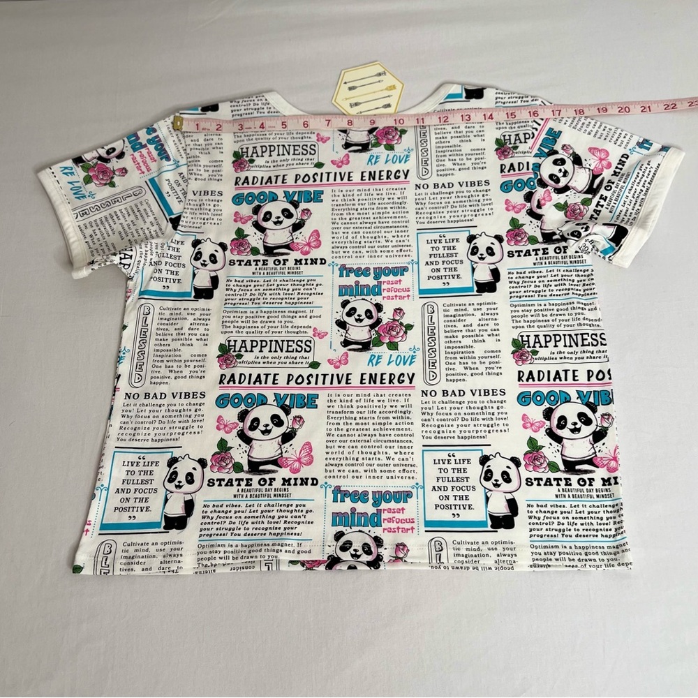 GOOD VIBES ONLY TShirt Tee Short-Sleeved Cotton Radiate POSITIVE  Energy Size L